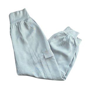 Bishop + Young Womens Joggers size M Green Lukas Cargo High Rise Pockets